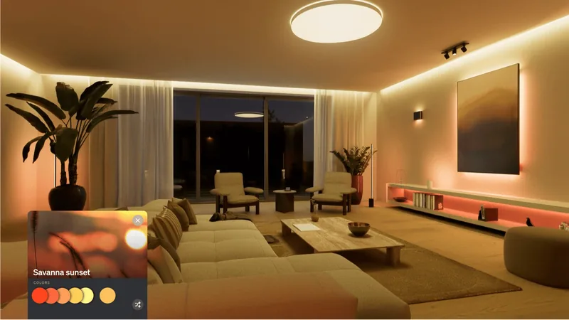 Philips Hue maakt een lichtplan voor jouw huiskamer