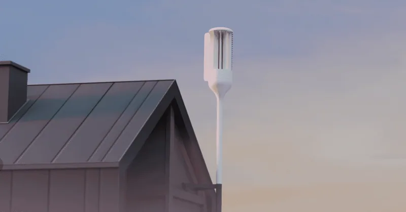 Deze windmolen 'levert genoeg energie voor een gezin' en kost 2500 euro