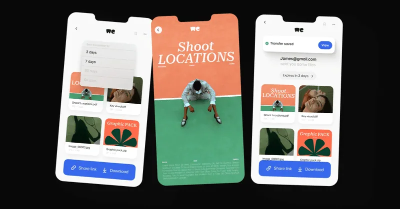 WeTransfer Save for Later, links blijven langer geldig