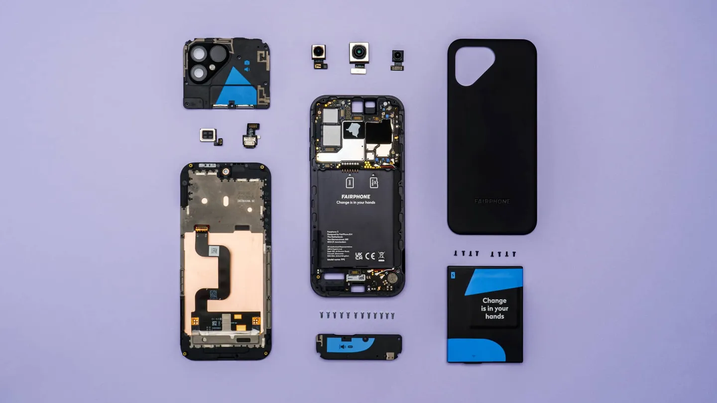 Fairphone 5 uit elkaar gehaald