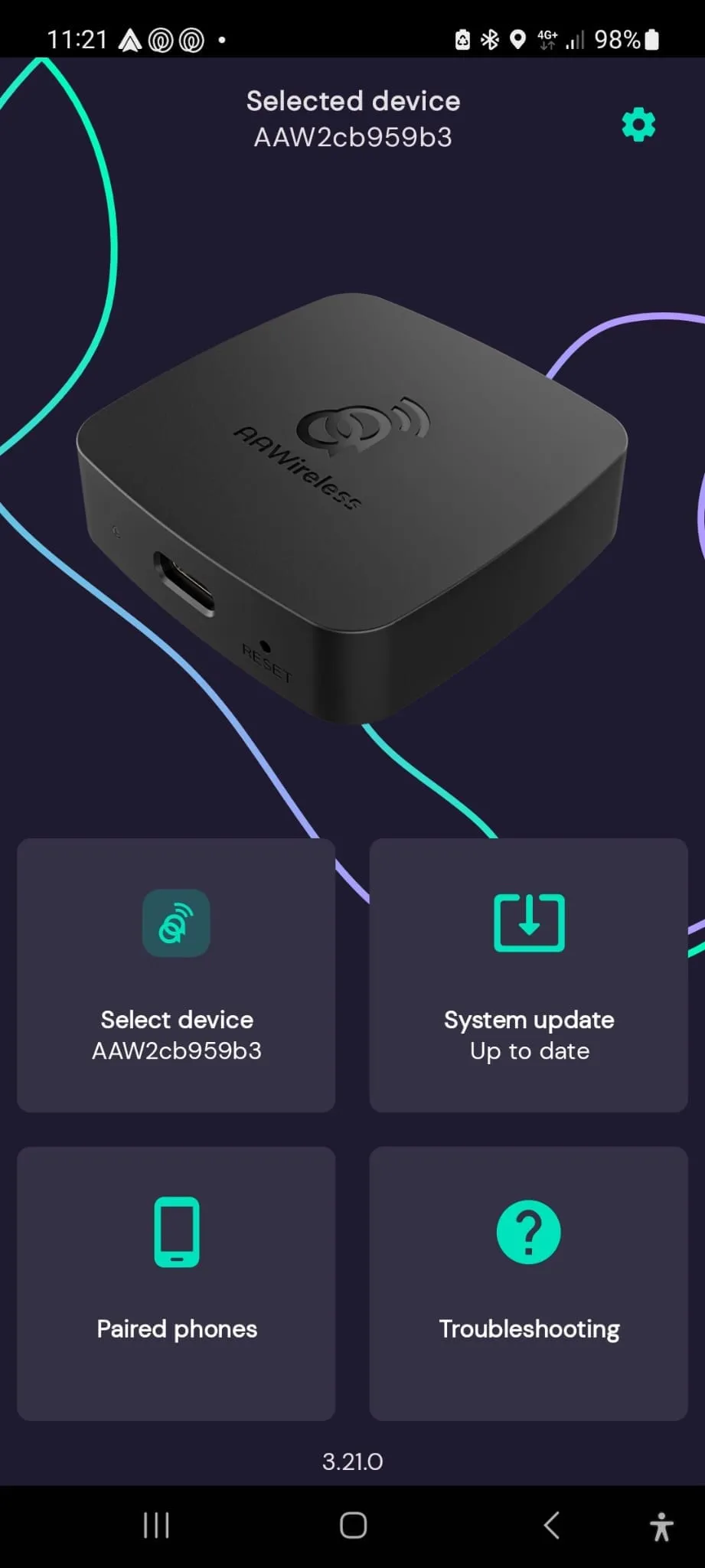 Aawirelless app