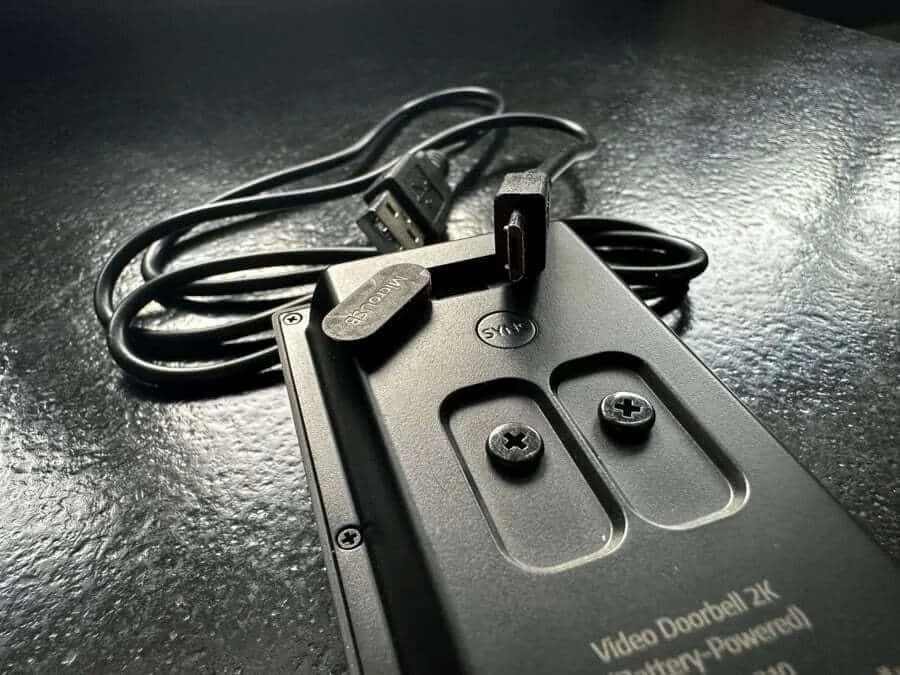 Eufy deurbel opladen