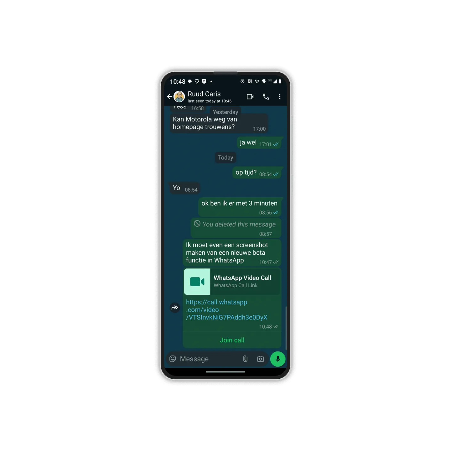 WhatsApp Bellen