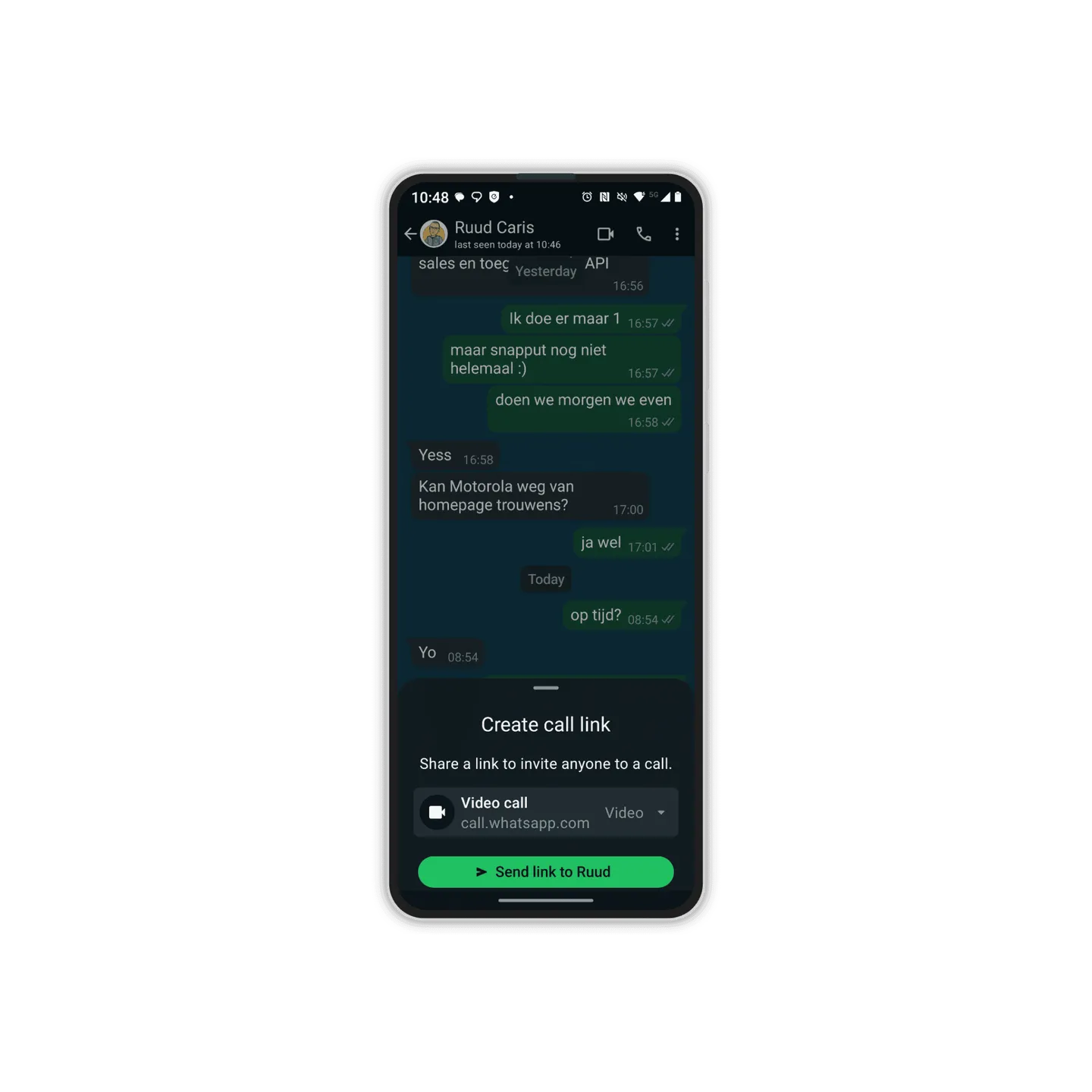 WhatsApp Bellen