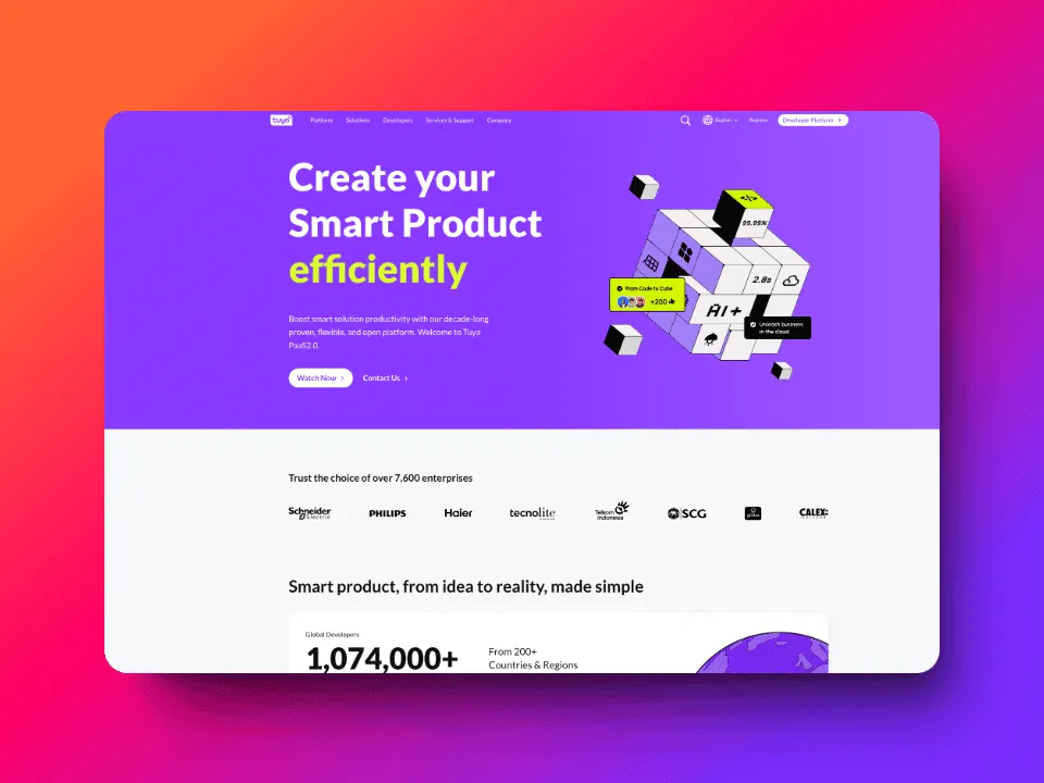 Tuya website